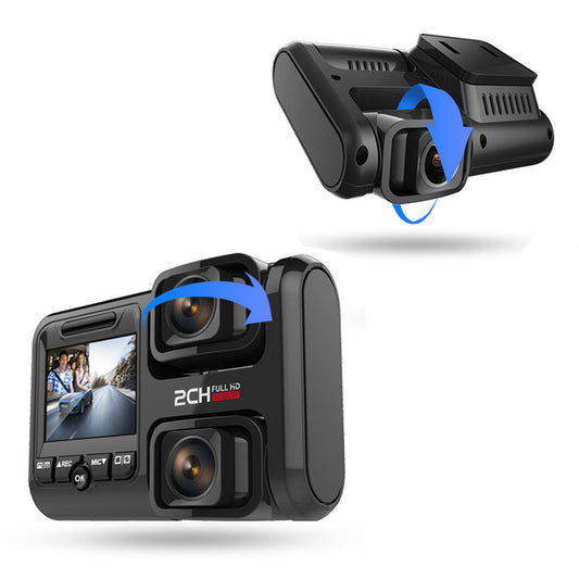 Front and rear dual recording high-definition driving recorder