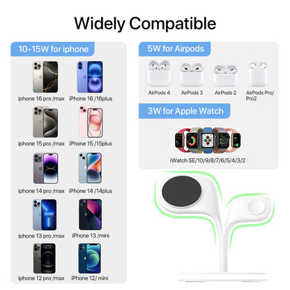 5 in 1 Magnetic Wireless Desktop Fast Charging Station For Multiple Devices